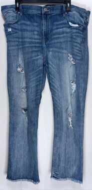 Express straight mid rise jeans size 18